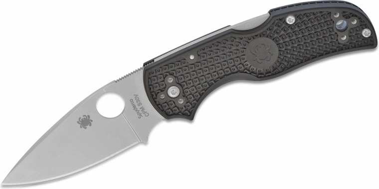 Navaja de bolsillo Spyderco Native 5 7,5 cm, satinado, FRN negro