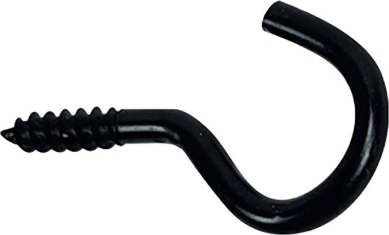 Ojal abierto 16 × 35 mm negro (10 uds)