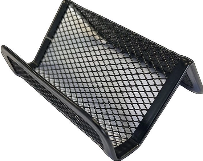 Soporte metálico para tarjetas de visita ICO – negro