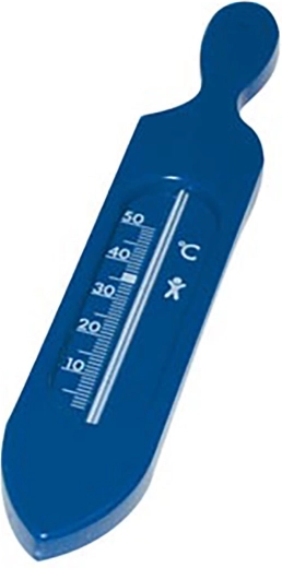 Termómetro de baño 19 cm, plástico azul