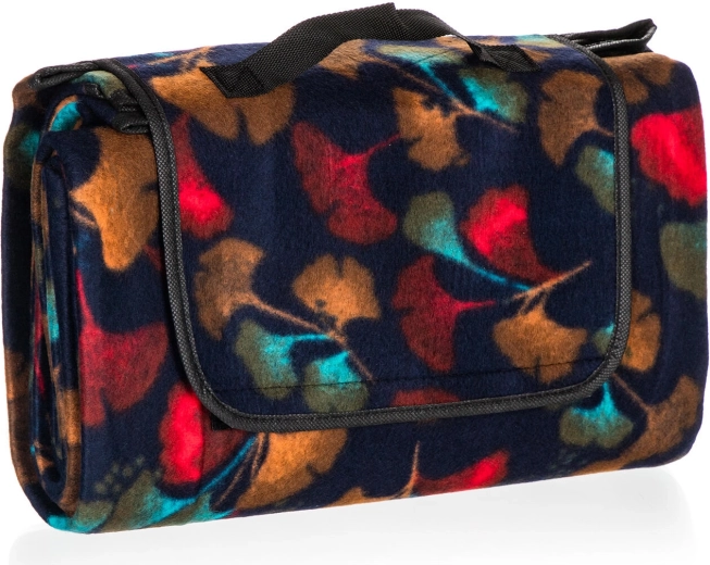 Manta de camping y pícnic 170 × 140 cm de fleece con base aislante