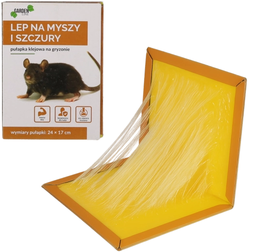 Trampa adhesiva para ratones y ratas 24 × 17 cm
