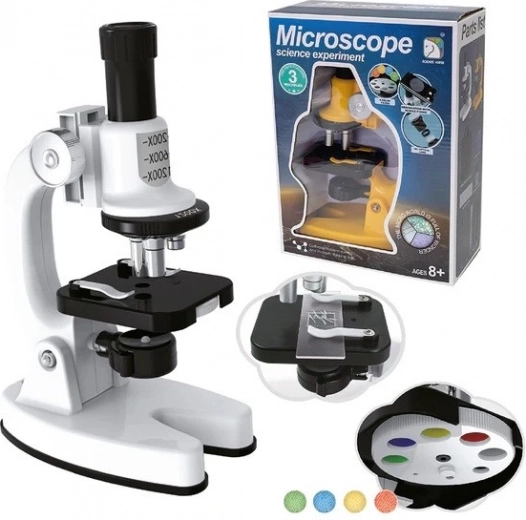 Microscopio infantil con accesorios y filtros