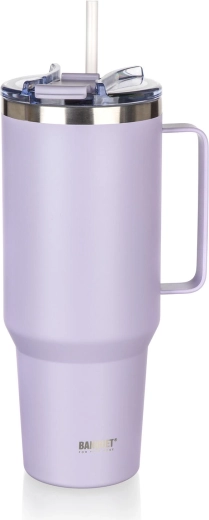 Taza térmica con asa 1200 ml lila TWAIN