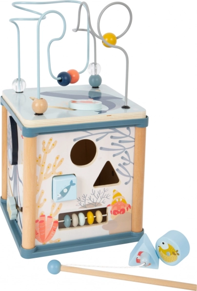 Cubo de motricidad Mundo submarino con pesca magnética