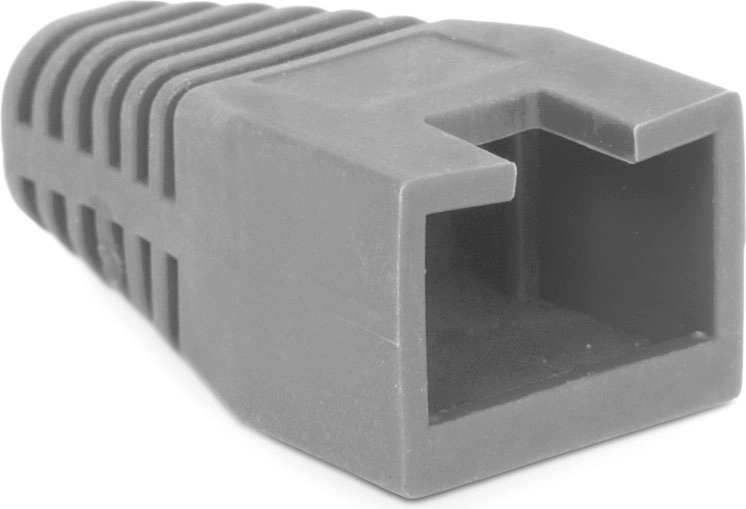 Protección de goma contra la rotura del cable RJ45 gris - 1 unidad