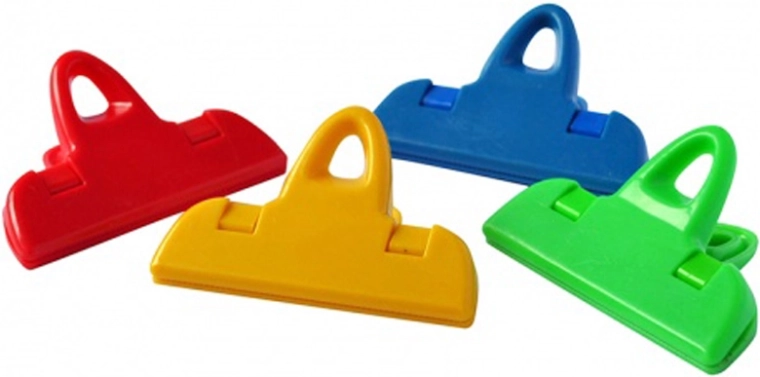 Toro pinzas de plástico para bolsas 4 uds (grandes)