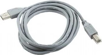 Cable USB 2.0 AB (AM–BM) 1,8 m gris