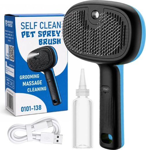 Cepillo de vapor RENEW FORCE 3 en 1 para perros y gatos
