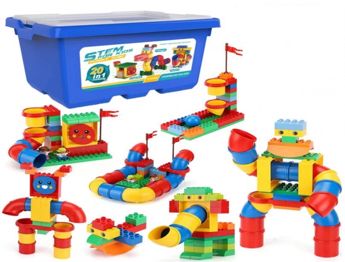 Juego de construcción para niños 20 en 1 en caja – 147 piezas