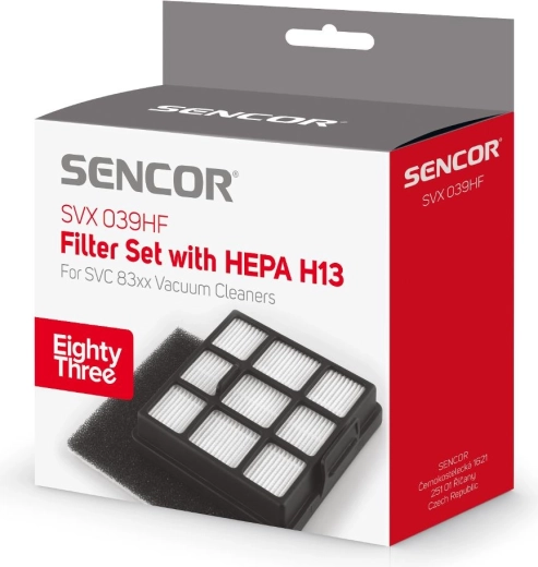 Juego de filtros Sencor para aspiradoras SVC 83x