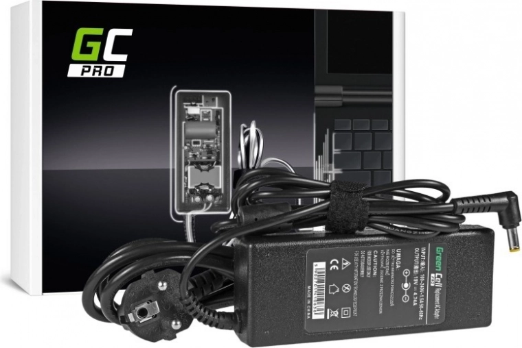 Cargador Green Cell Pro 19V 4,74A 90W para portátiles Acer (conector 5,5 × 1,7 mm)