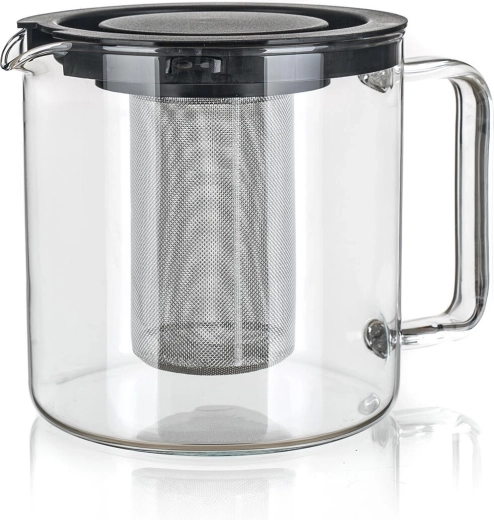 Tetera de vidrio para té de 1,3 l con filtro de acero inoxidable SIMAX FROM