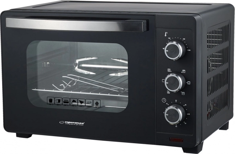 Mini horno con convección y asador 25 l ESPERANZA Napoli