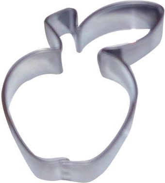 Cortadores de acero inoxidable para galletas con forma de manzana, set de 10 uds.