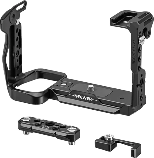 Jaula de montaje Neewer para Sony FX3/FX30 con abrazadera para cable HDMI
