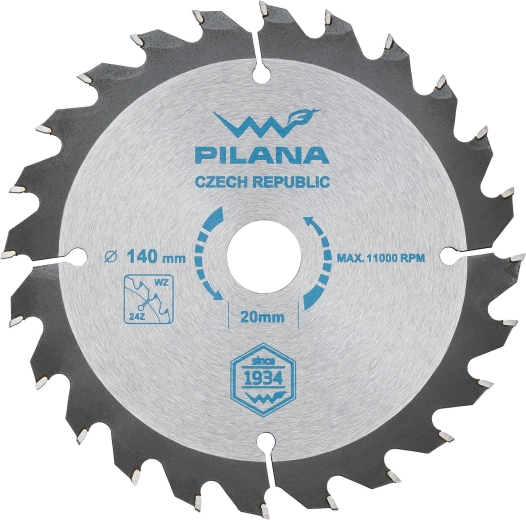 Disco de sierra PILANA SK 5255 WZ 140 mm, 24 dientes, 20 mm