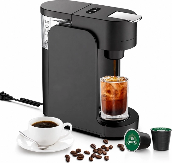Cafetera de cápsulas 1450 W, 3,5 bar, negra - 1 unidad