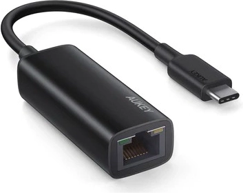 Adaptador AUKEY USB‑C a Gigabit Ethernet con indicadores LED