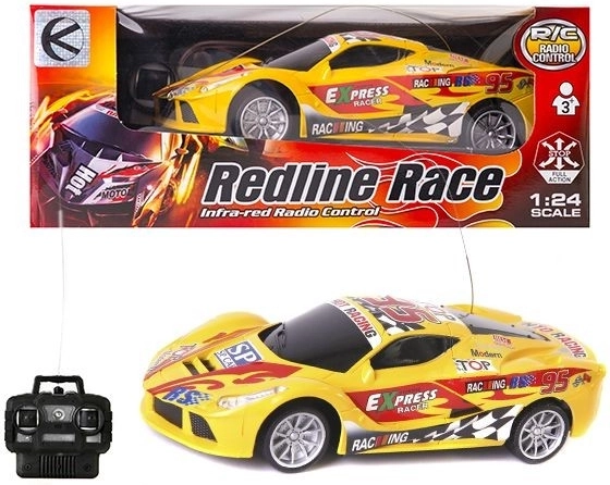 Coche deportivo RC de colores con mando a distancia - 1 pieza
