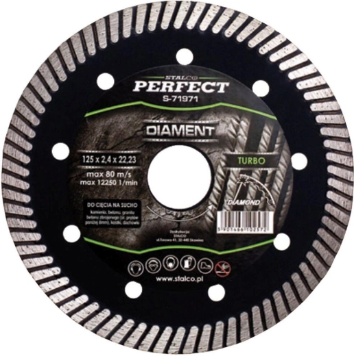 Disco diamantado 115 mm Turbo STALCO