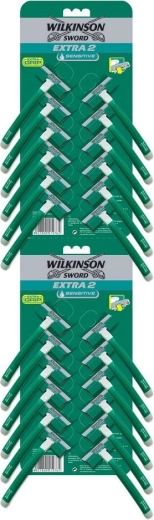 Maquinilla de afeitar desechable WILKINSON Extra 2 Sensitive con banda hidratante