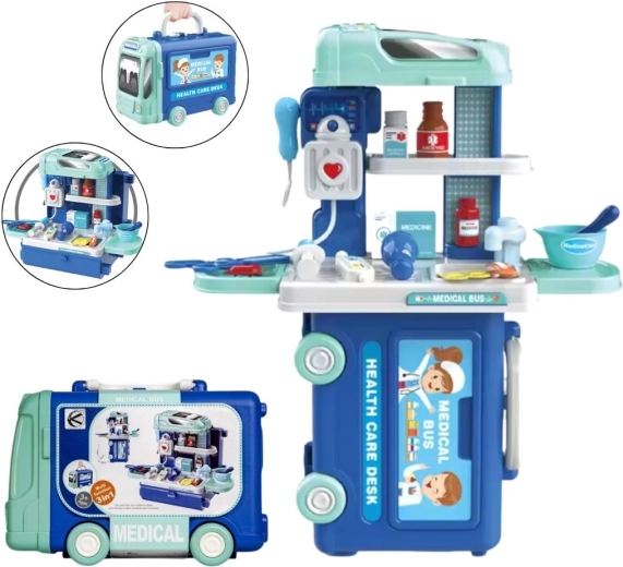 Set de médico en maletín con ruedas - 1 pieza