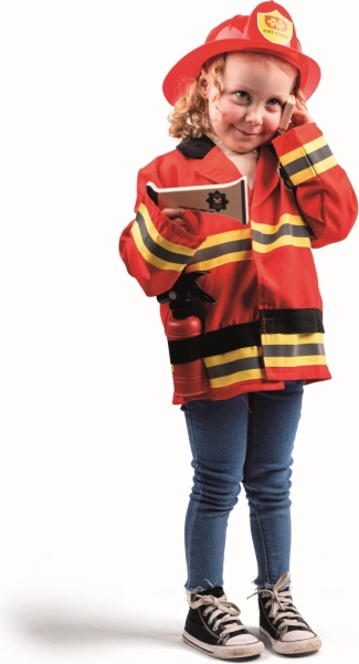 Disfraz infantil de bombero BIGJIGS TOYS con accesorios