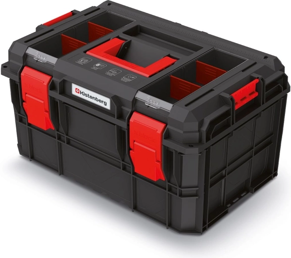 Maletín modular para herramientas X‑BLOCK LOG 546 × 380 × 307 mm, negro