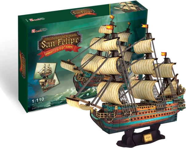 Puzle 3D velero San Felipe – 248 piezas