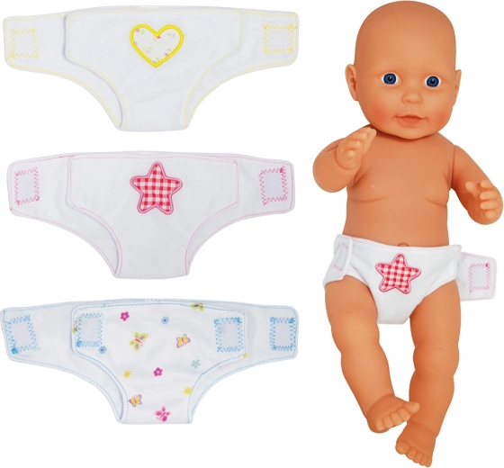 Dolls World pañales de tela para muñecas de 46 cm