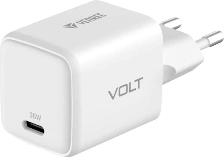 Cargador de pared USB C 35W con carga rápida blanco