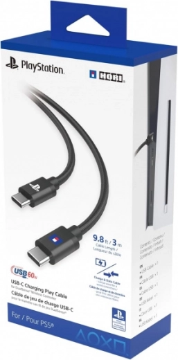 Cable de carga y juego USB-C HORI para PS5 DualSense, 3 m