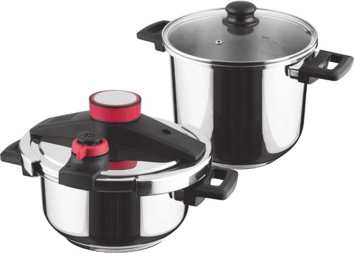 Set de ollas a presión Lamart Steam de 4 y 7 l