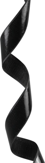 Elegante acabado negro para la gestión de cables