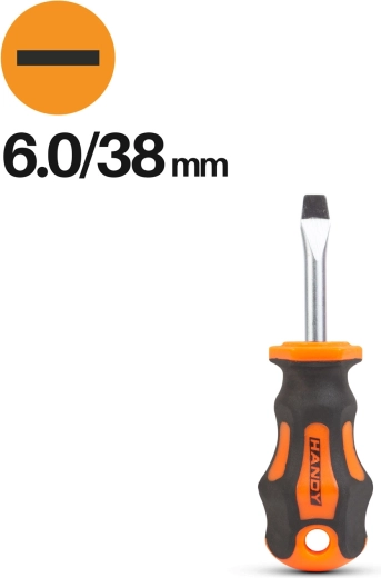 Destornillador plano de 6,0 × 38 mm