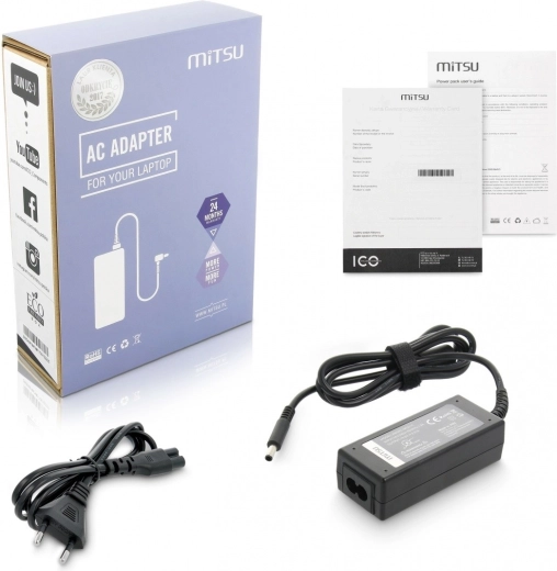 Adaptador de corriente Mitsu para Dell 45 W 19,5 V 2,31 A 4,5 × 3,0 mm con pin