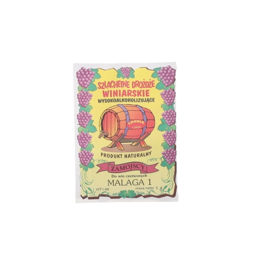 Levaduras de vino Malaga 1 para vinos de postre y de frutas 5 g
