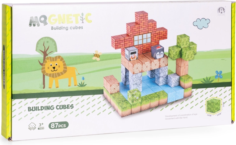 Bloques magnéticos que mantienen la forma