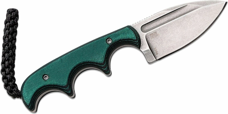 Hoja fija Spear Point con acabado stonewash