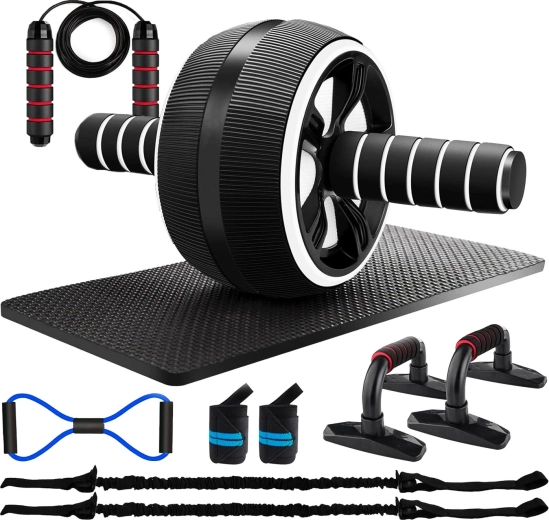 Set de entrenamiento con rueda abdominal RENEW FORCE