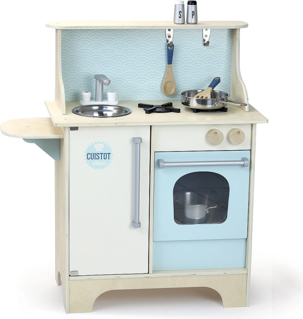 Cocinita de madera Vilac Cuistot azul