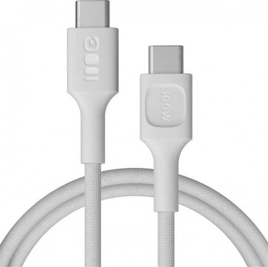 Cable USB-C PowerStream 100W 1,2 m blanco trenzado