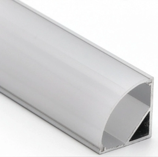 Perfil de aluminio angular Solight para tiras LED con difusor opalino de 1 m