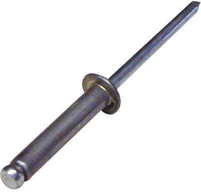 Remache ciego 4,8 × 10 mm acero/acero (50 uds)