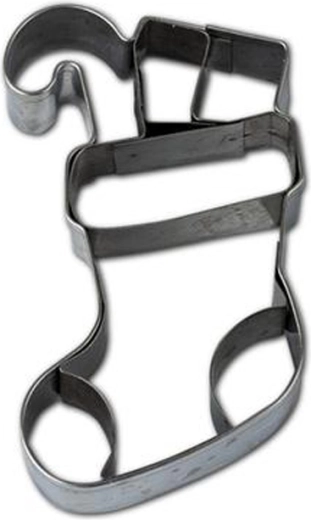 Cortador para galletas – calcetín, 7–8 cm, plateado