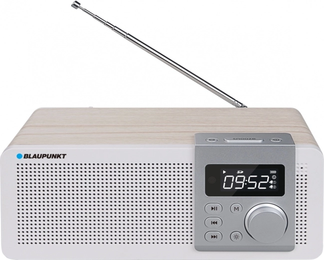 Radioreproductor portátil con Bluetooth, FM, USB y microSD con despertador