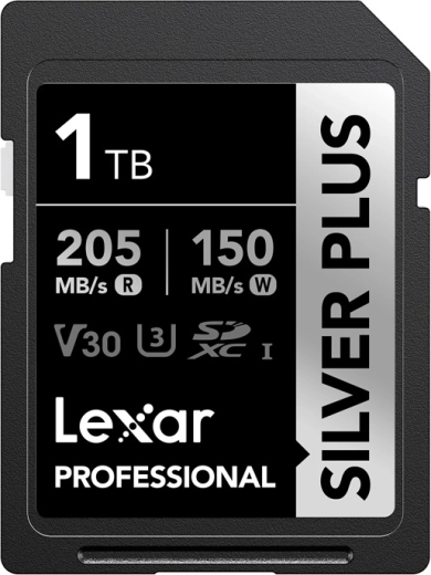 Tarjeta de memoria Lexar Professional Silver Plus SDXC 1 TB