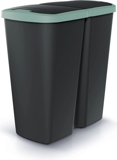 Cubo de basura Compacta Q Duo 45 l para separación de residuos