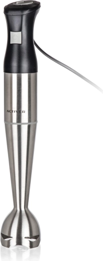 Batidora de mano 700 W de acero inoxidable, negra